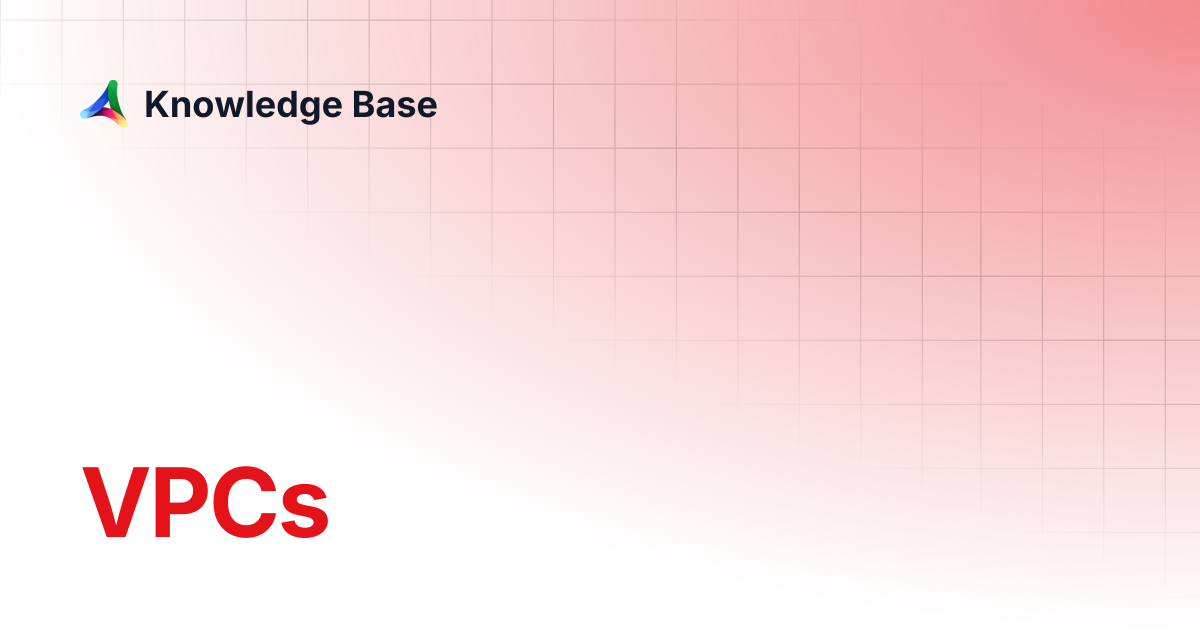 VPCs | CLI | Knowledge Base